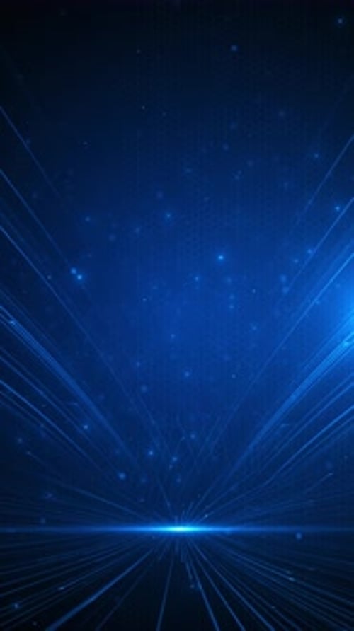 Futuristic particle beam stream, digital data flow. Dynamic pattern with power rays light. Crypto cu