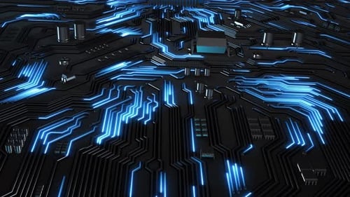 CPU o GPU, microprocesador, red de circuitos eléctricos de computadoras, gráfico de datos de números científicos de alta tecnología