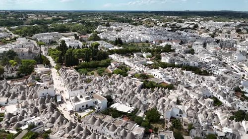 Trullo Stone Hut At Alberobello Town In Metropolitan City of Bari, Apulia, Italy