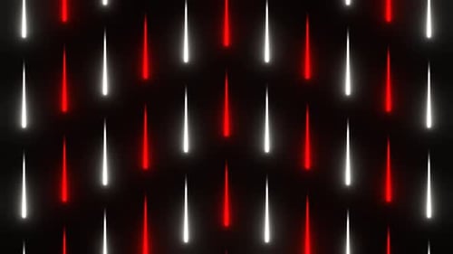 Red And White Neon Lights Drops Background Vj Loop In 4K