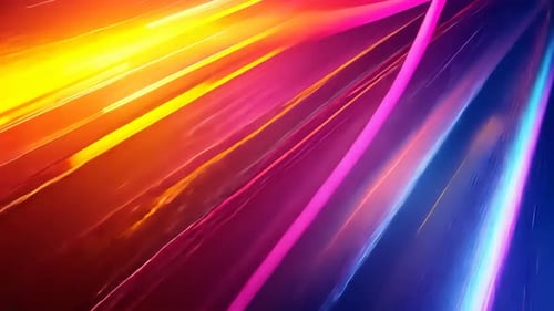Vibrant, dynamic, abstract light trails