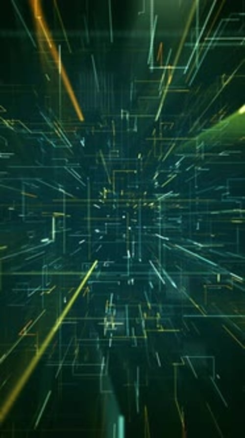 Vertical Video Modern Digital Line Animation