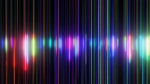 Abstract Neon Glowing Vertical Lines Background Loop