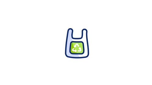 Plastic Bag Animated Icon