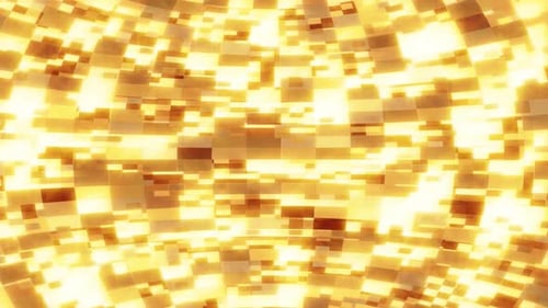 Abstract Gold Rectangular Grid Background Loop
