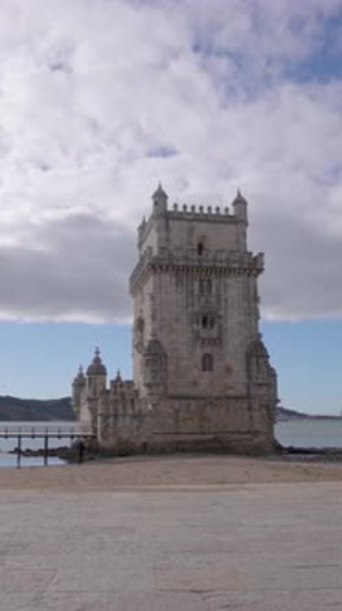 Belem Lisbon Historic Maritime Tower Scenic View Belem Lisbon