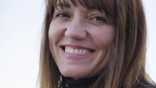 Woman Smiling Portrait Close-up