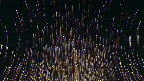 Abstract Glowing Lines Upward Motion Background