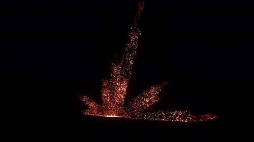 Golden Spark Particle Reveal Animation