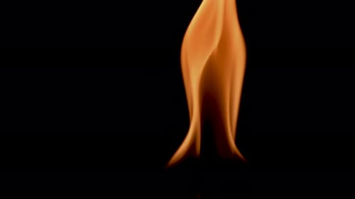 Slow motion fire flame