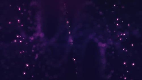 Elegant Animated Glittering Purple Light Particles Background