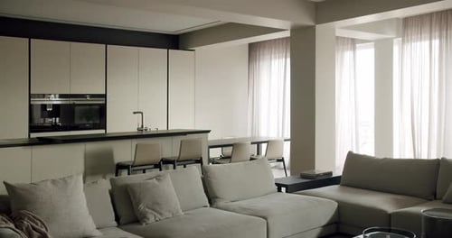Modern Apartment Interior with Natural Light