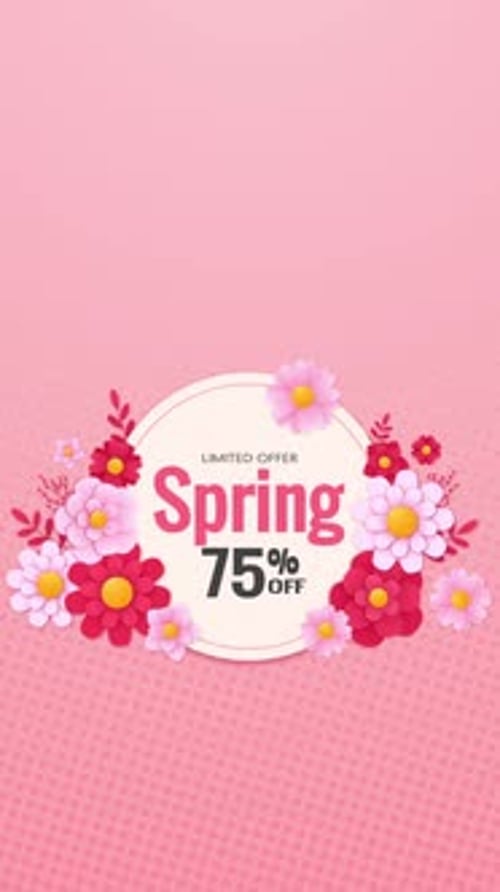 Spring Sale 75% Has Started