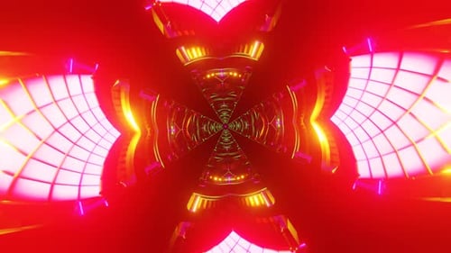Disco Strobe Lights in Neon Light Up This Lively VJ Loop's Backdrop