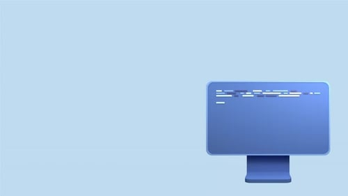 Animated Coding Display on a Modern Computer Monitor