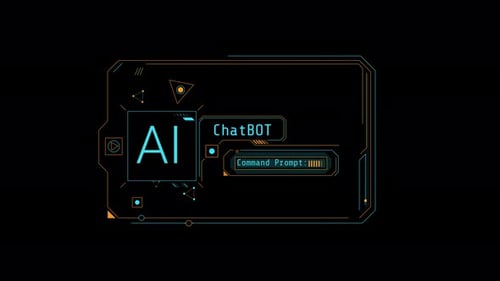 Animated Infographics About AI and the Use of Chatbot
