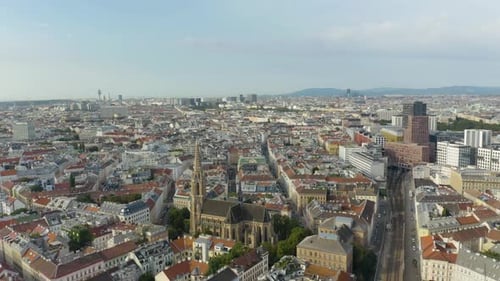 This is the video of Vienna city. Lovely twilight skyline view from above of Vienna. Iconic landmark