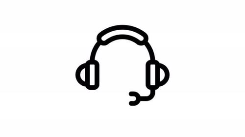 support line icon animation