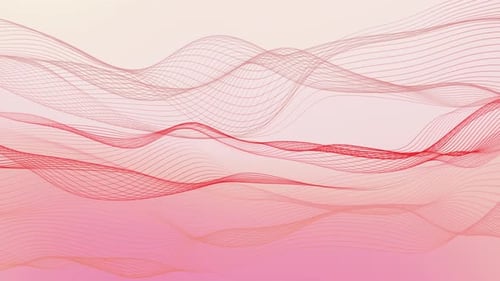 Abstract Pink Fluid Wavy Lines Animated Loop Background
