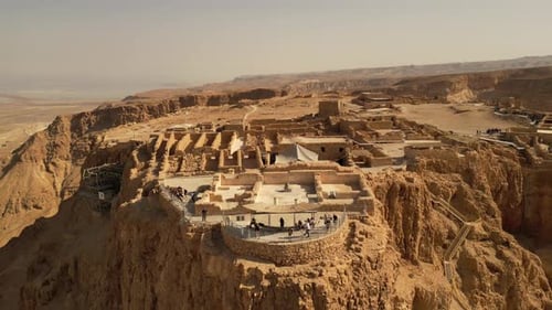 Massada. Parc national de Massada dans la région de la mer Morte en Israël