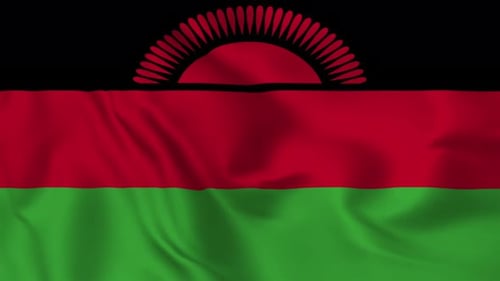 Malawi Waving Flag Background