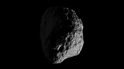Rocky Asteroid in Space
