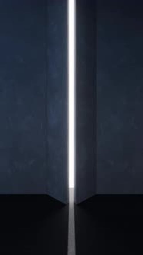 Minimalist Doors Opening Light Reveal Transition