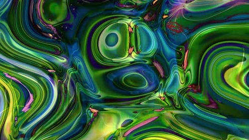 Abstract Colorful Fluid Liquid Morphing Animation Background