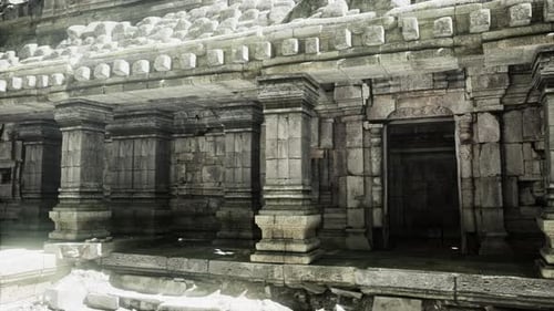 Ancient Khmer Architecture at a Historic Cambodian Site in Daylight