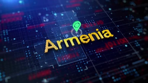 Verpixelter Ländername Armenia