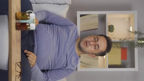 Vertical video of Fatigue feeling.