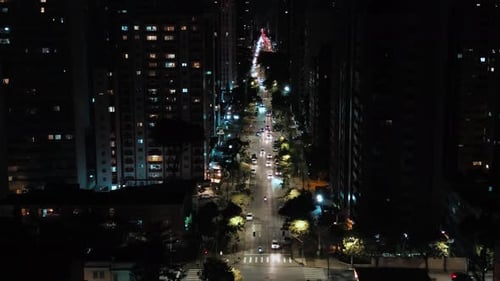 Aerial View of Lit Avenue and Neighborhood