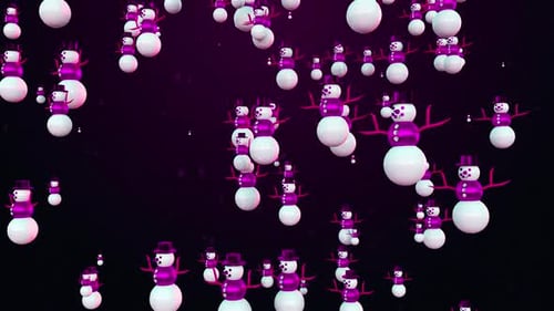 Christmas Snow Man Loop