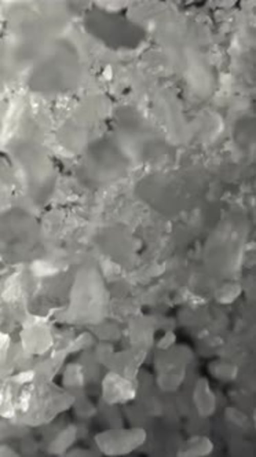 Salt Flies Up and Down Filmed on a Highspeed Camera at 1000 Fps