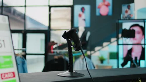 Empty Shopping Mall with Casual or Formal Wear Brands