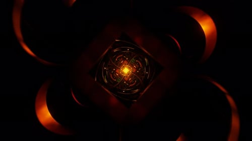 Strobes tanzen rhythmisch vor einem neonfarbenen VJ-Loop-Hintergrund mit psychedelischen Vibes