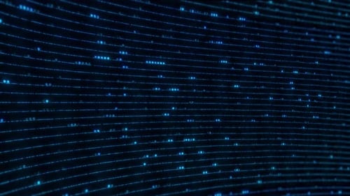 Futuristic Digital Data Stream Lines Animated Background