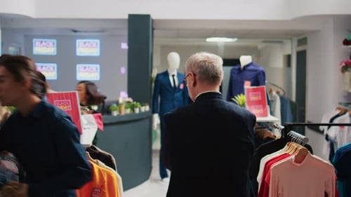Diverse People Shopping in Retail Store