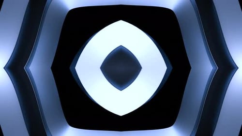 Hypnotic Rhombus Pattern Design Centralized Geometric Pattern Moving and Pulsating