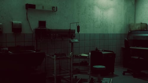 Grungy Abandoned Hospital Room Loop Background