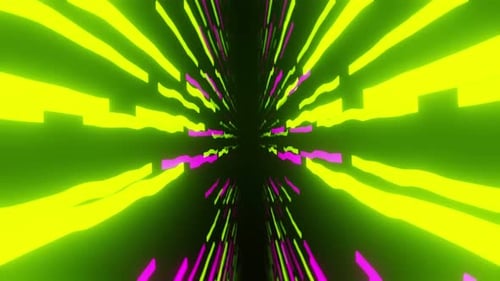 Abstract Glow Lines - 4K