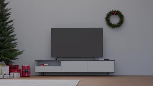 Christmas Tv room