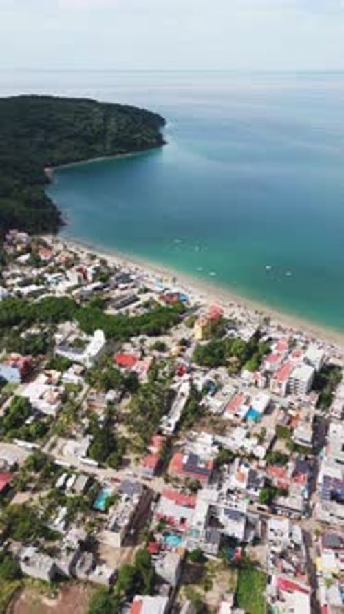 Los Ayala Beach, Nayarit. Mexico. Vertical Video