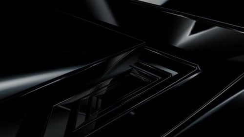 Seamless Dark Geometric Tunnel Loop Background