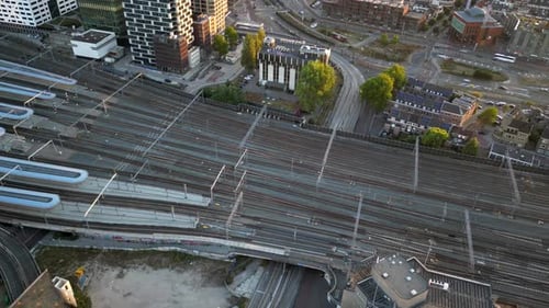 Utrecht Train Station - Shot with DJI Mini 3 Pro