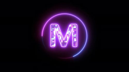 Alphabet-Logo Buchstabe M