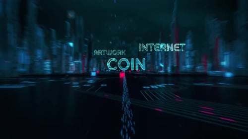 Dynamic Futuristic Technology Text Reveals for Metaverse Opener