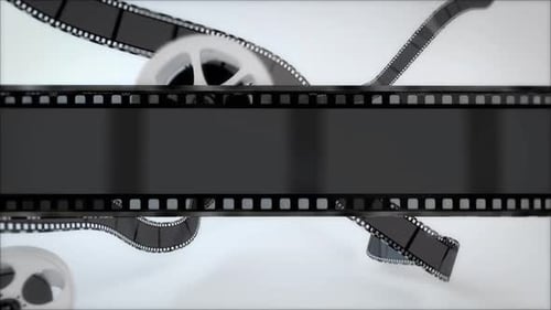 Film Reel and Strip Cinema Intro Reveal