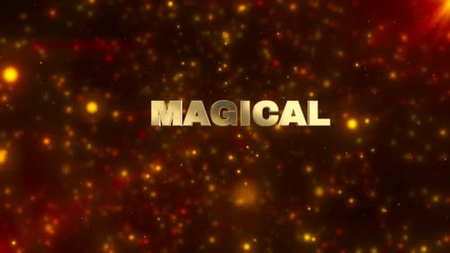 Sparkling Golden Magical Title Reveal