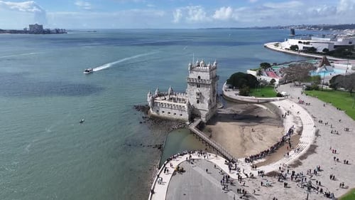Belem Tower At Lisbon In Lisbon District Portugal.